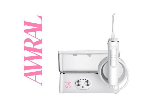 AWRAL WATER FLOSSER PRO COMPACT | CORDLESS| WITH TRAVEL CASE | 12+ 6 MONTHS WARRANTY| PORTABLE & RECHARGEABLE | WF PRO WITH 6 TIPS | 6 PRESSURE SETTINGS